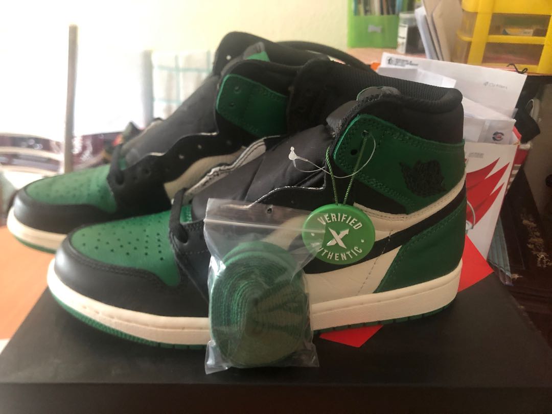 Stockx jordan 1 pine top green