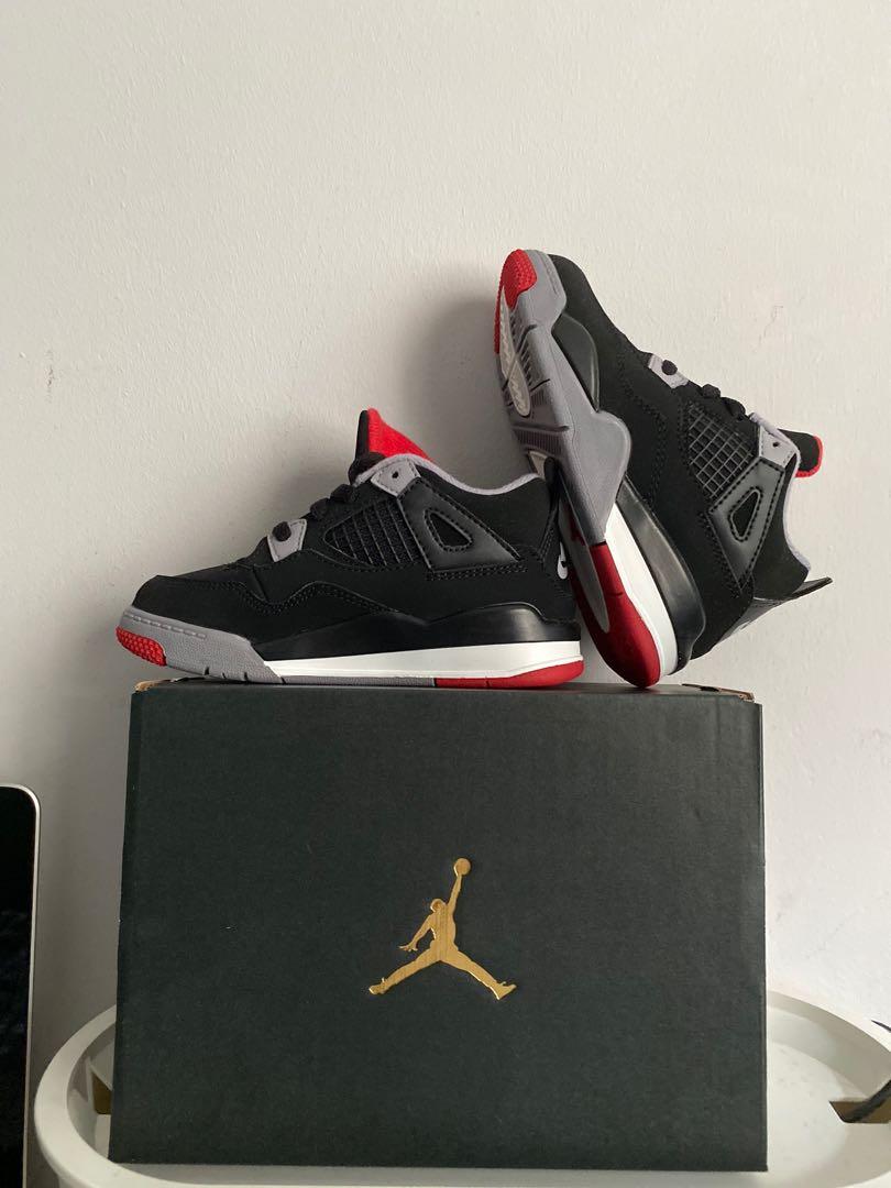 AIR JORDAN 4 BRED TODDLER Babies Kids Babies Kids Fashion on