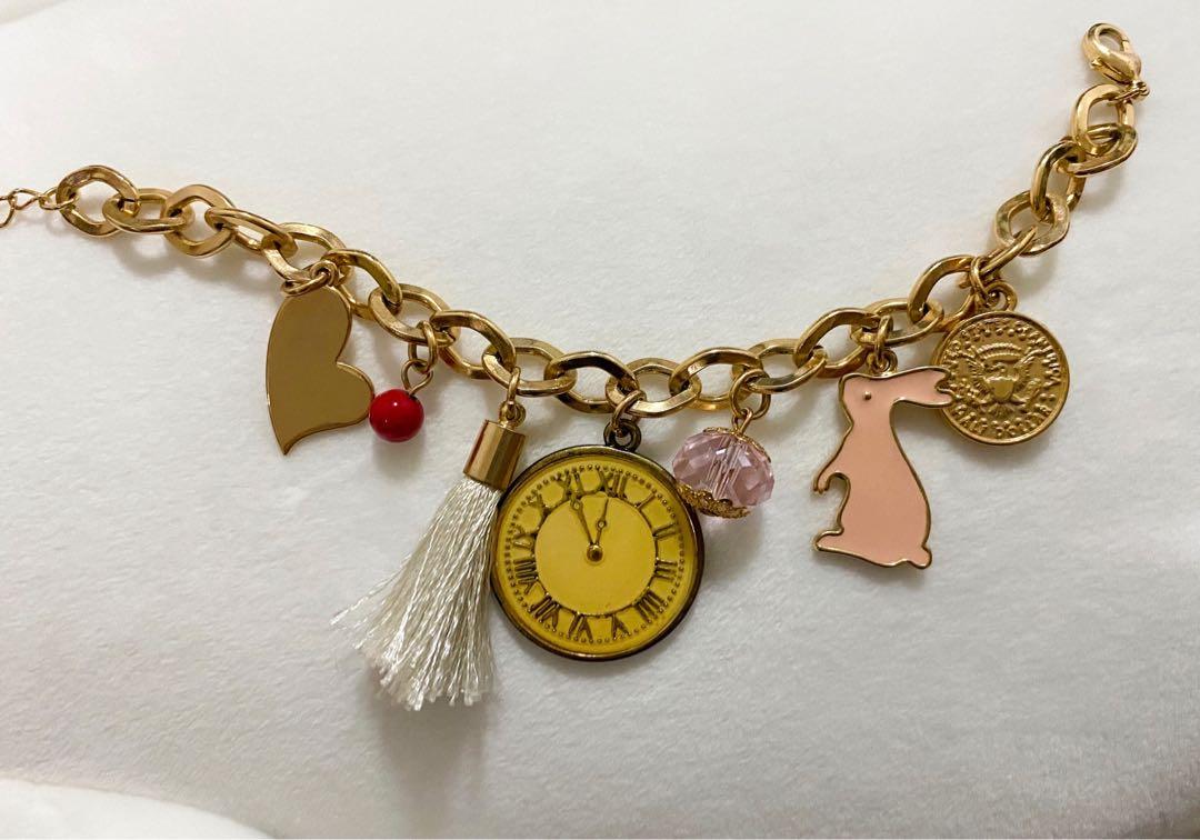 Alice in Wonderland charm bracelet Women s Fashion Jewelry