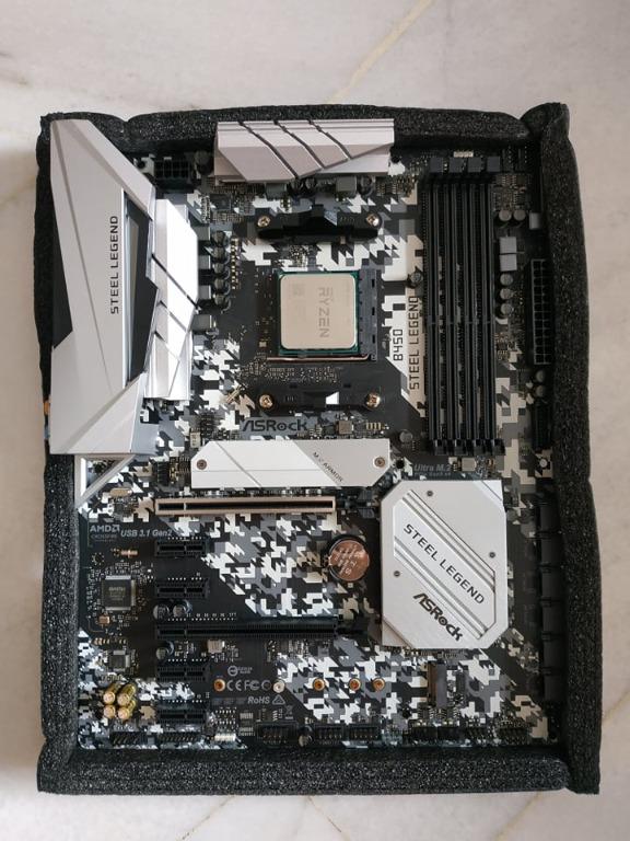 Asrock b450 steel legend ryzen 5 2600 shop