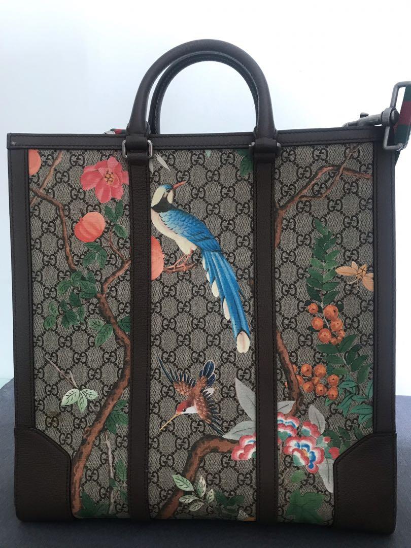 Authentic GUCCI GG Tian Supreme Tote