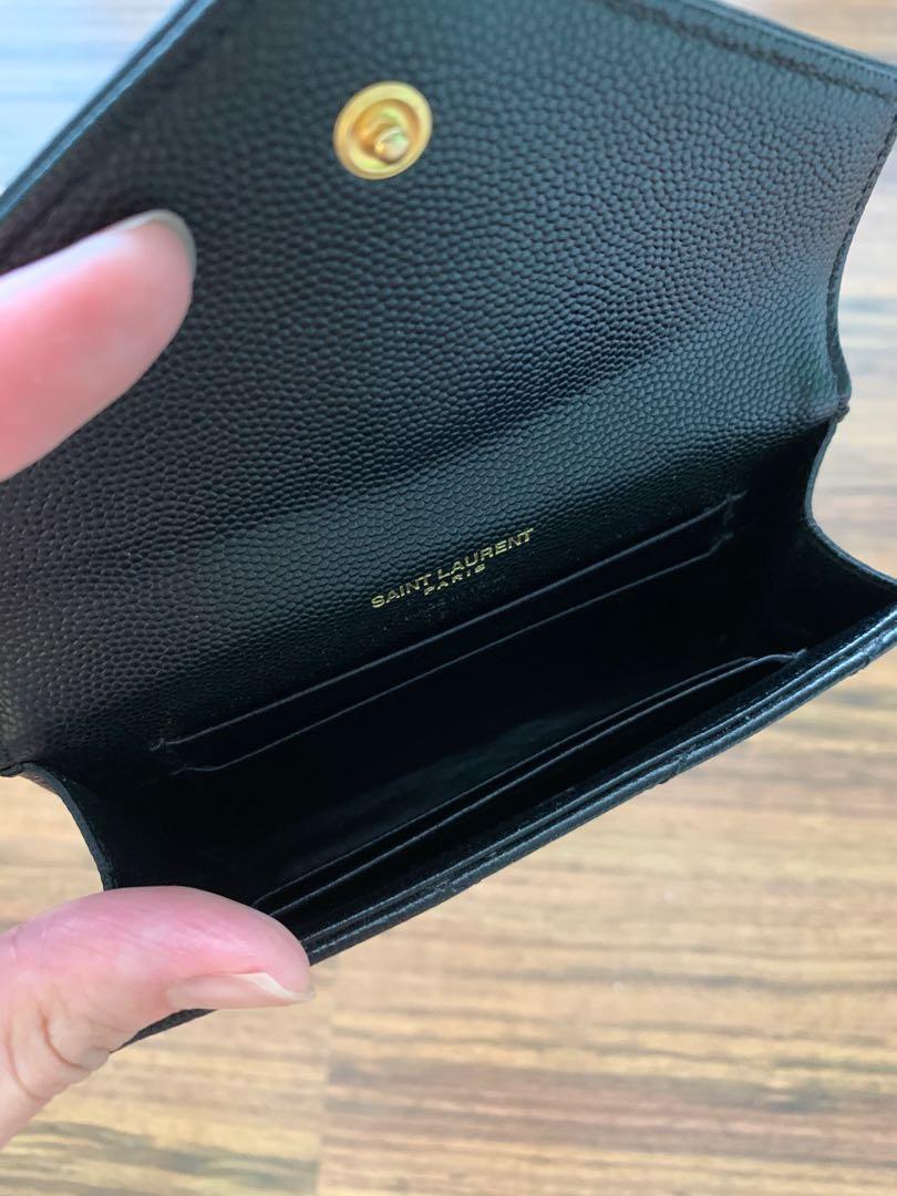 Authentic 」 YSL card holder, Luxury, Bags & Wallets on Carousell