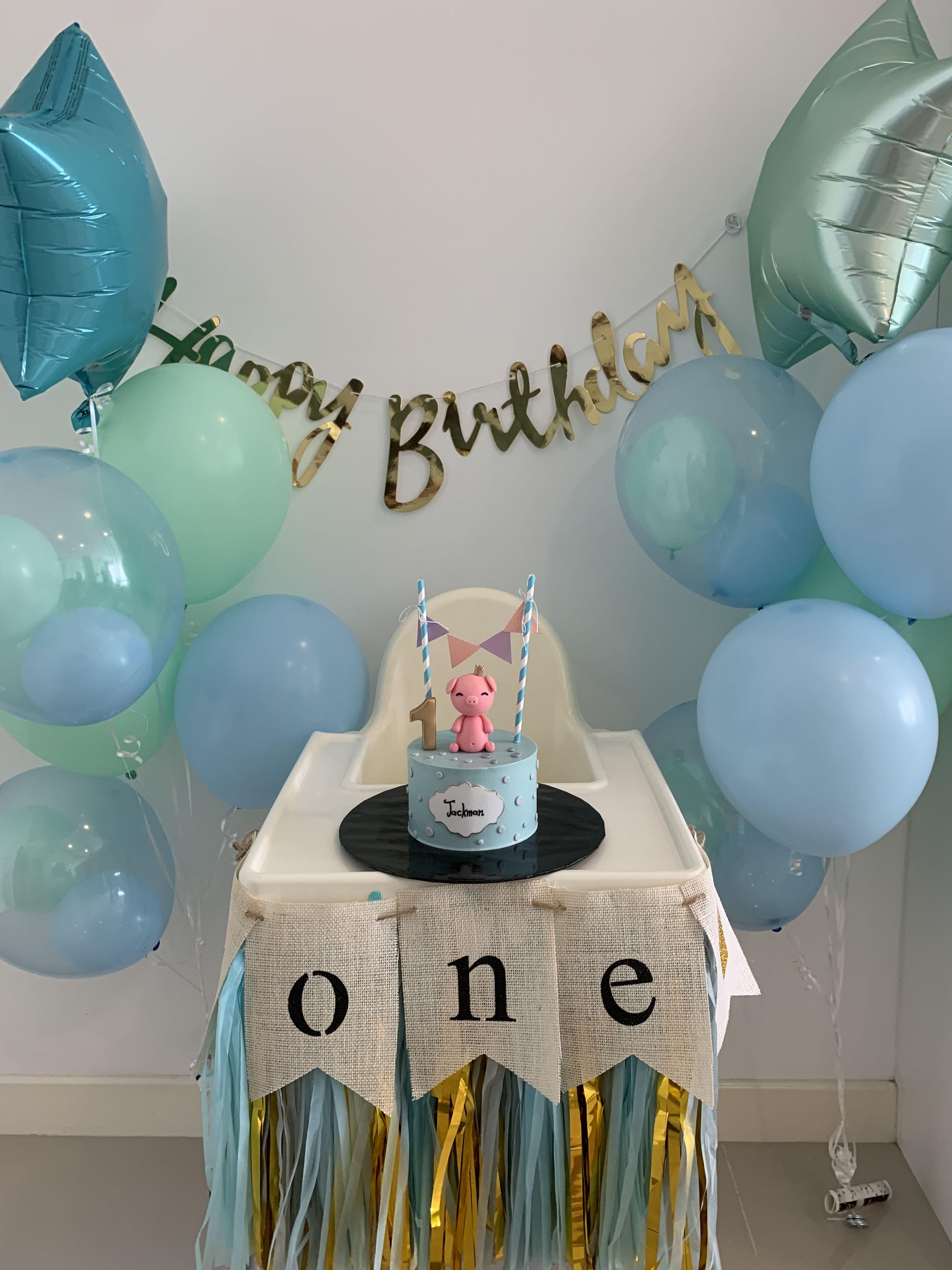 Baby one year old high chair party banner Babies Kids Nursing