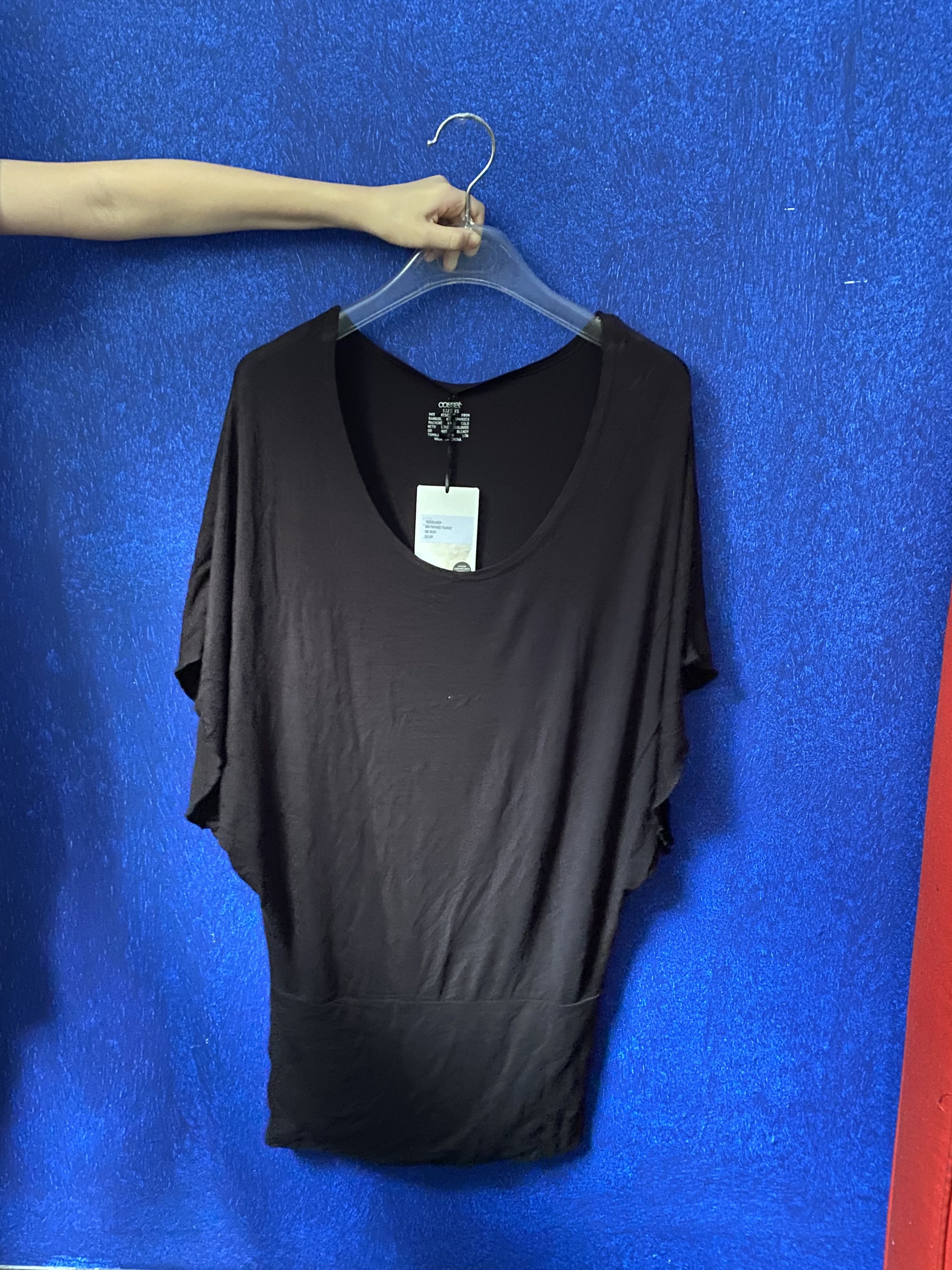 black tunic top