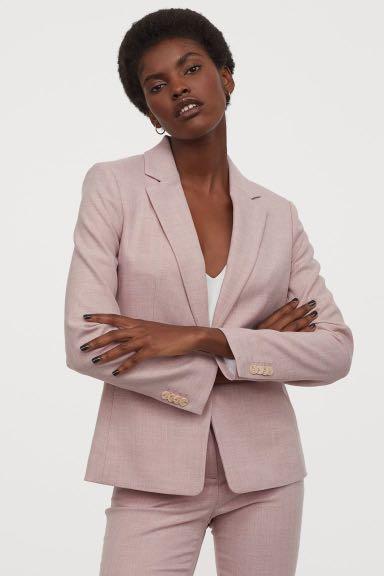 soft pink blazer womens