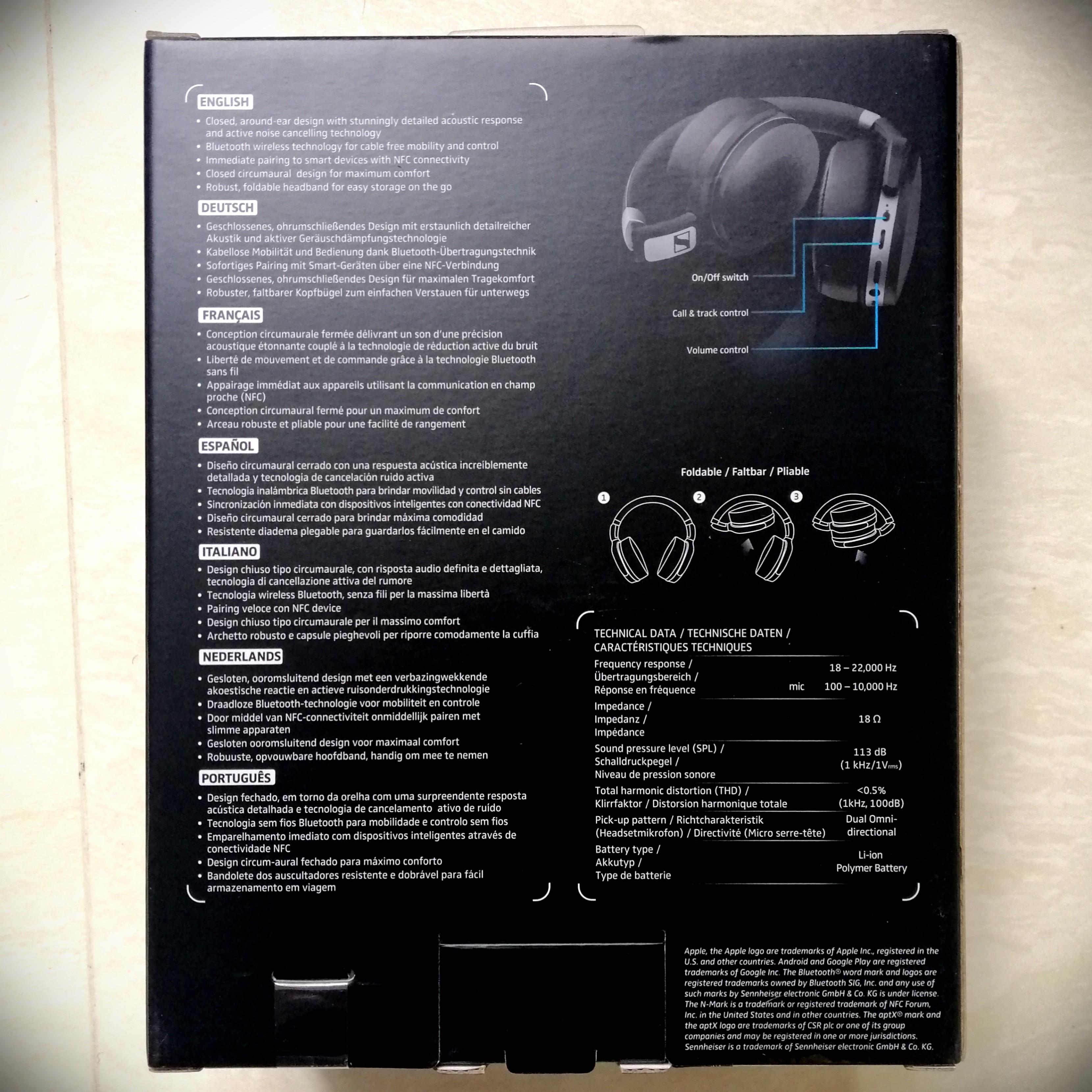 Brand New Sennheiser HD 4.50BTNC Wireless Active Noise Cancelling Headphone Audio Headphones Headsets on Carousell