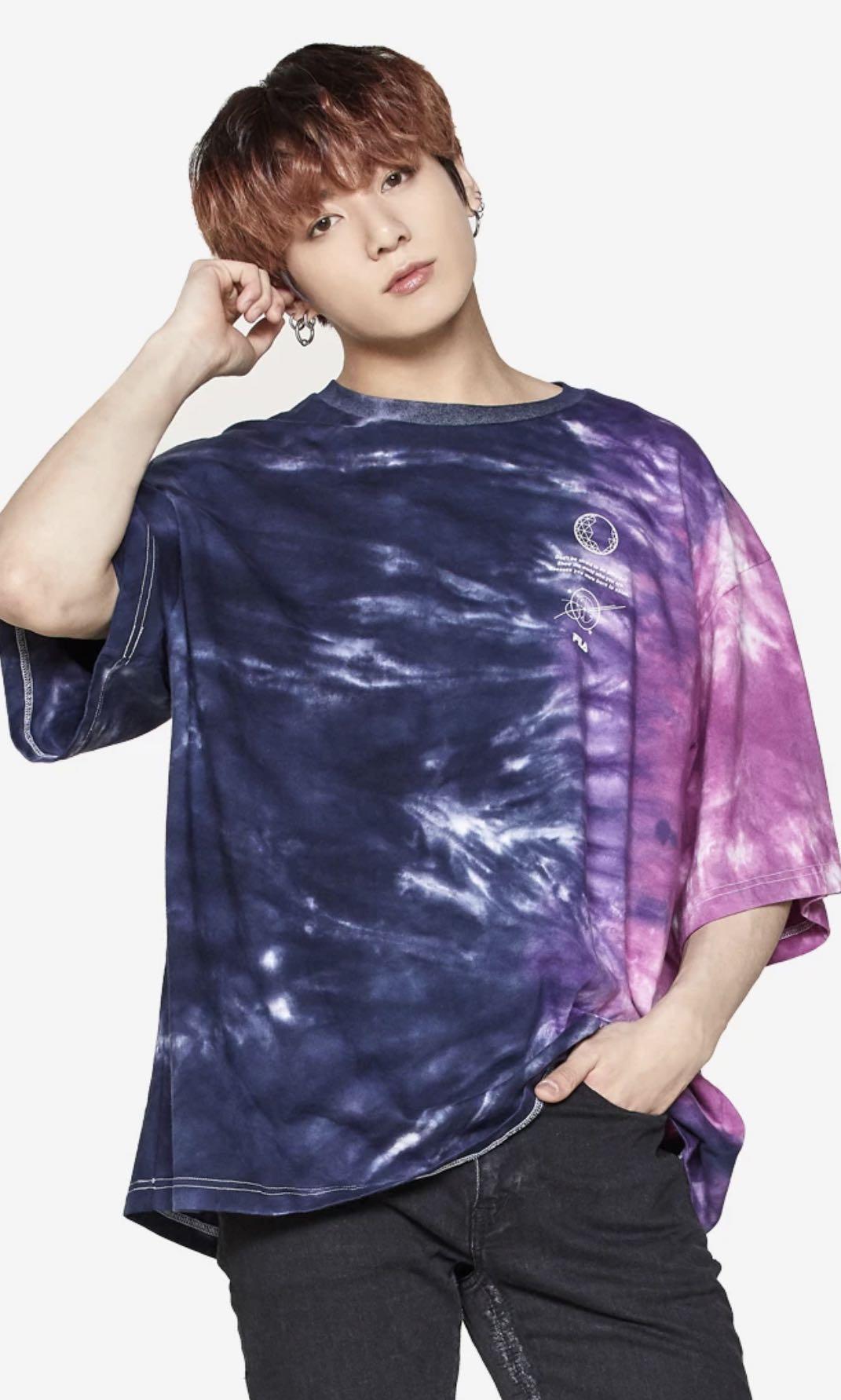 bts fila tie dye shirt
