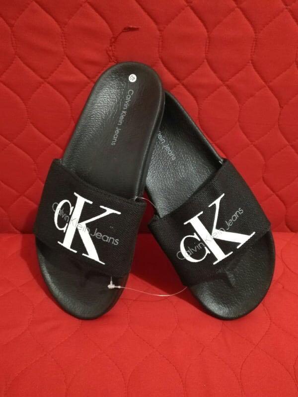 Calvin Klein chantal slides Men s Fashion Footwear Slippers Slides on Carousell