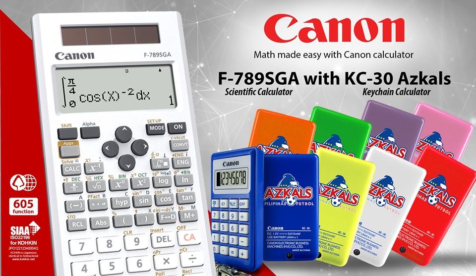 canon f 789sga scientific calculator silver