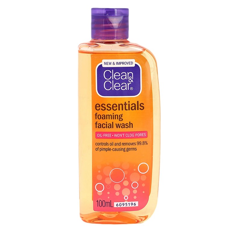 orange face wash clean and clear