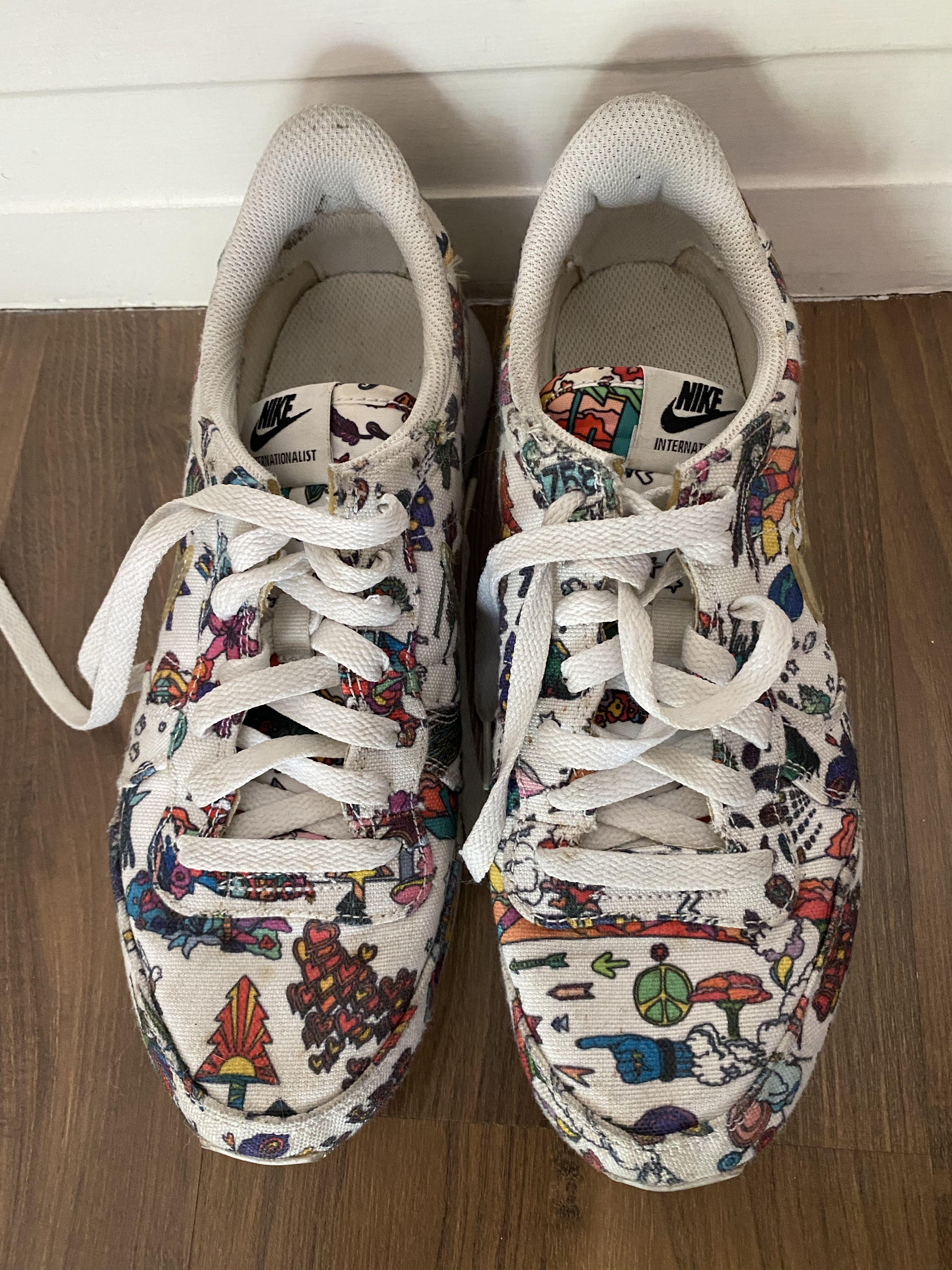 colourful nike sneakers