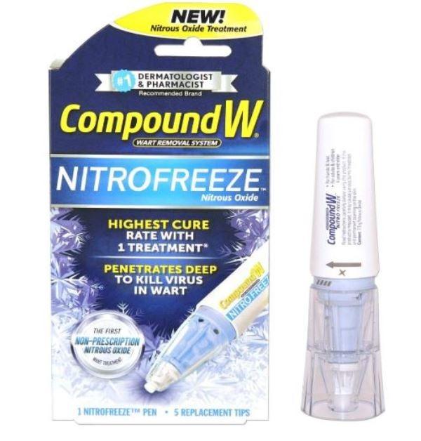Compound W Nitrofreeze Warts Remover Removal Nitrous Oxide Treatment