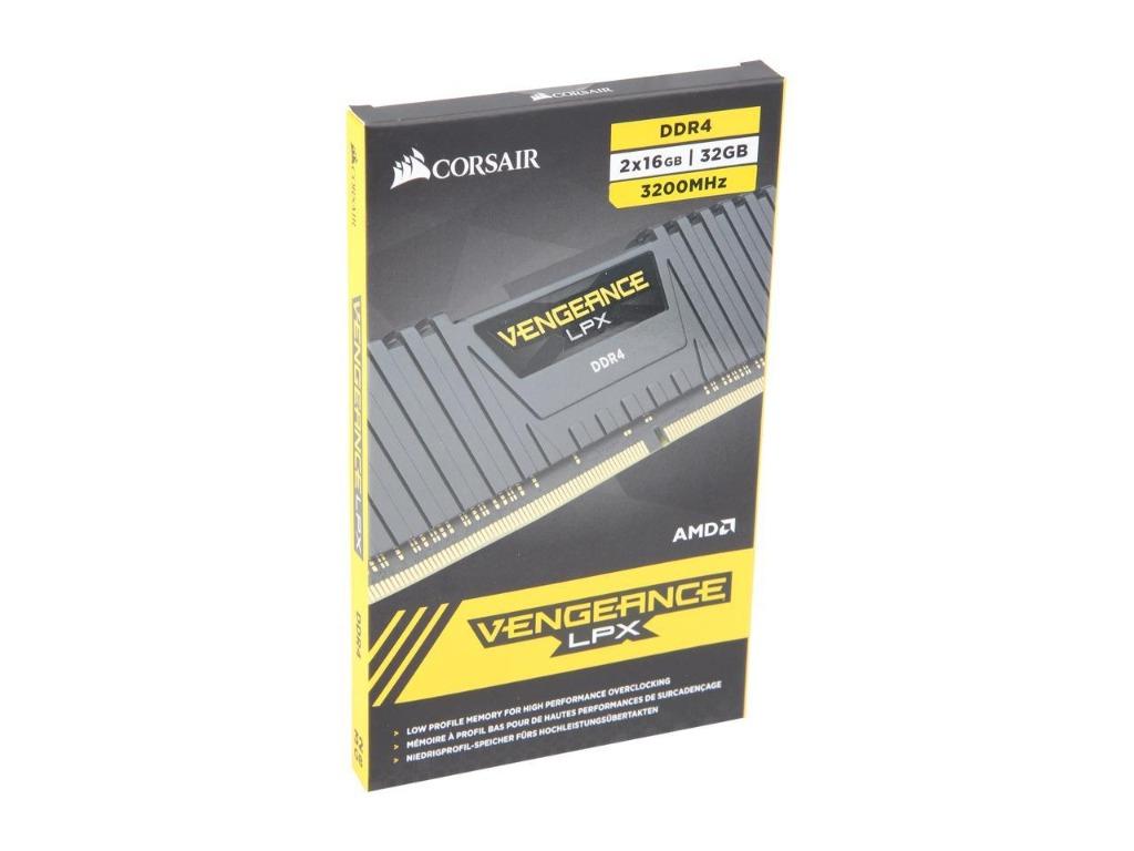 CORSAIR VENGEANCE® LPX 32GB (2 x 16GB) DDR4 DRAM 3200MHz C16