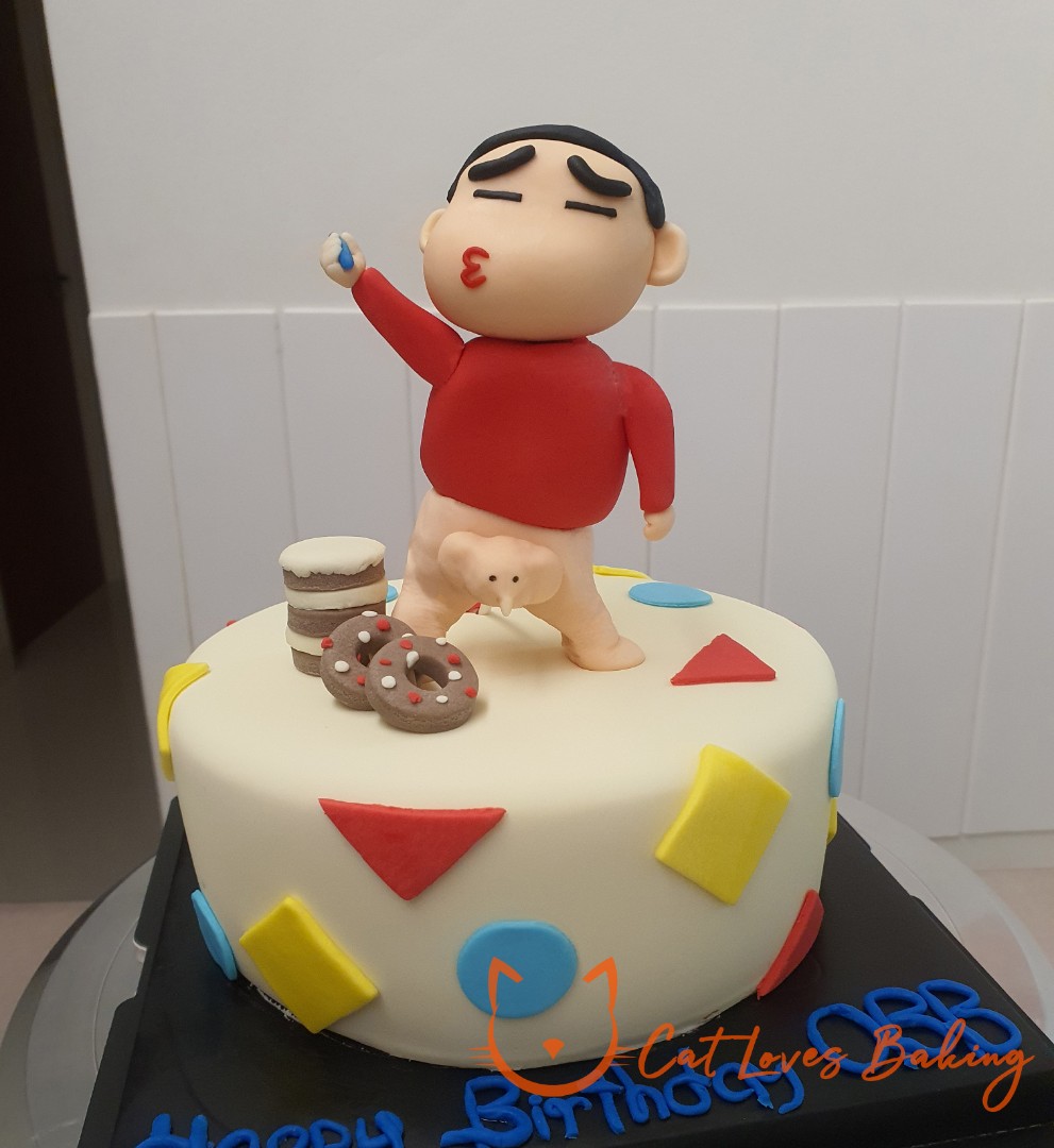 Shinchan Happy Birthday Cake Topper(Customized/personalized)