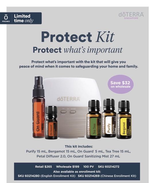 Doterra Protect Kit Cptg Essential Oils Health Beauty Bath Body On Carousell