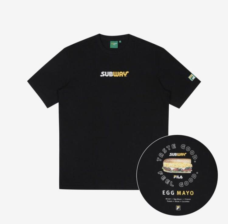FILA X SUBWAY KOREA Collaboration Sandwich Tee TO CLEAR Men s