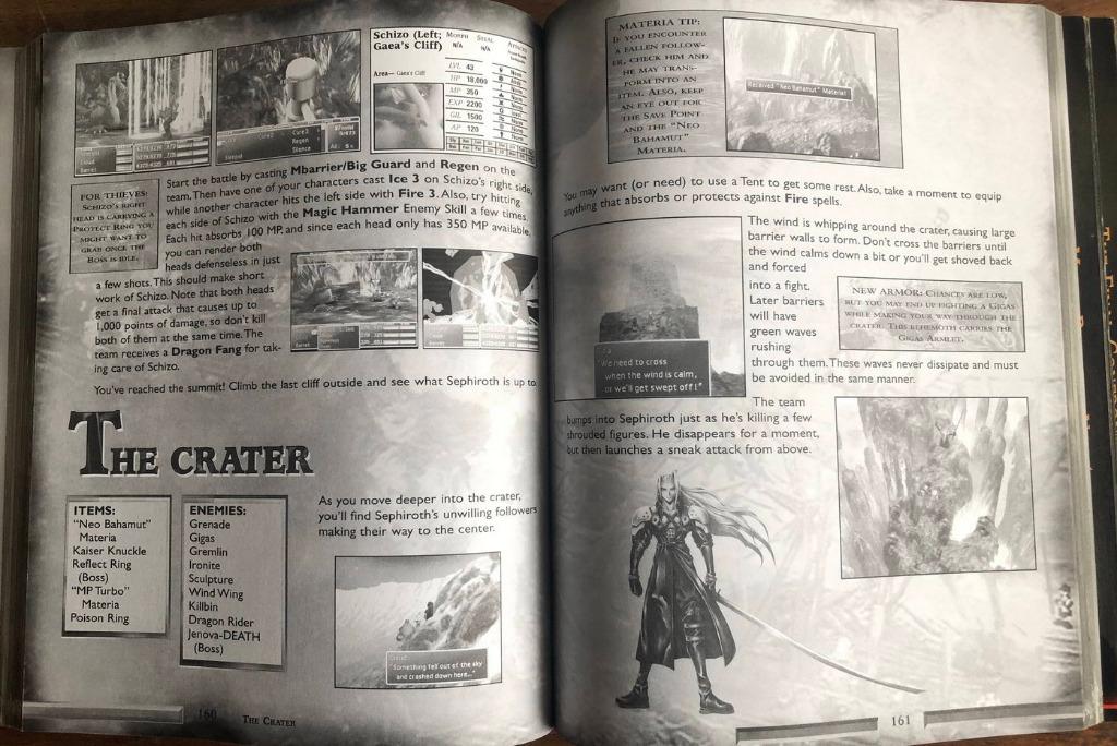 Final Fantasy VII 7 square soft Official complete Strategy Guide book ...