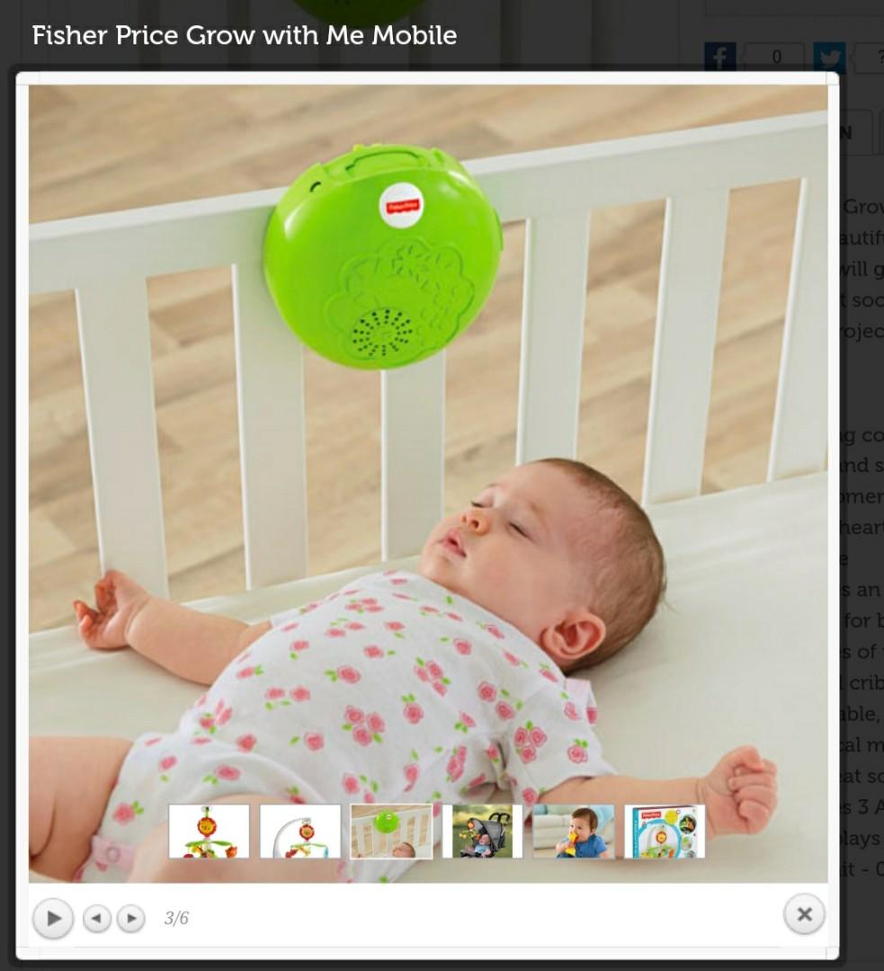 Fisher Price Grow With Me Mobile, Babies & Kids, Cots & Cribs on Carousell