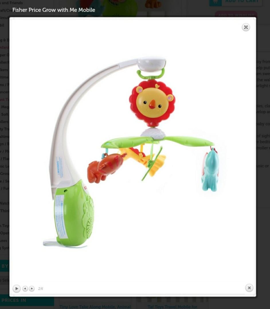 Fisher Price Grow With Me Mobile, Babies & Kids, Cots & Cribs on Carousell