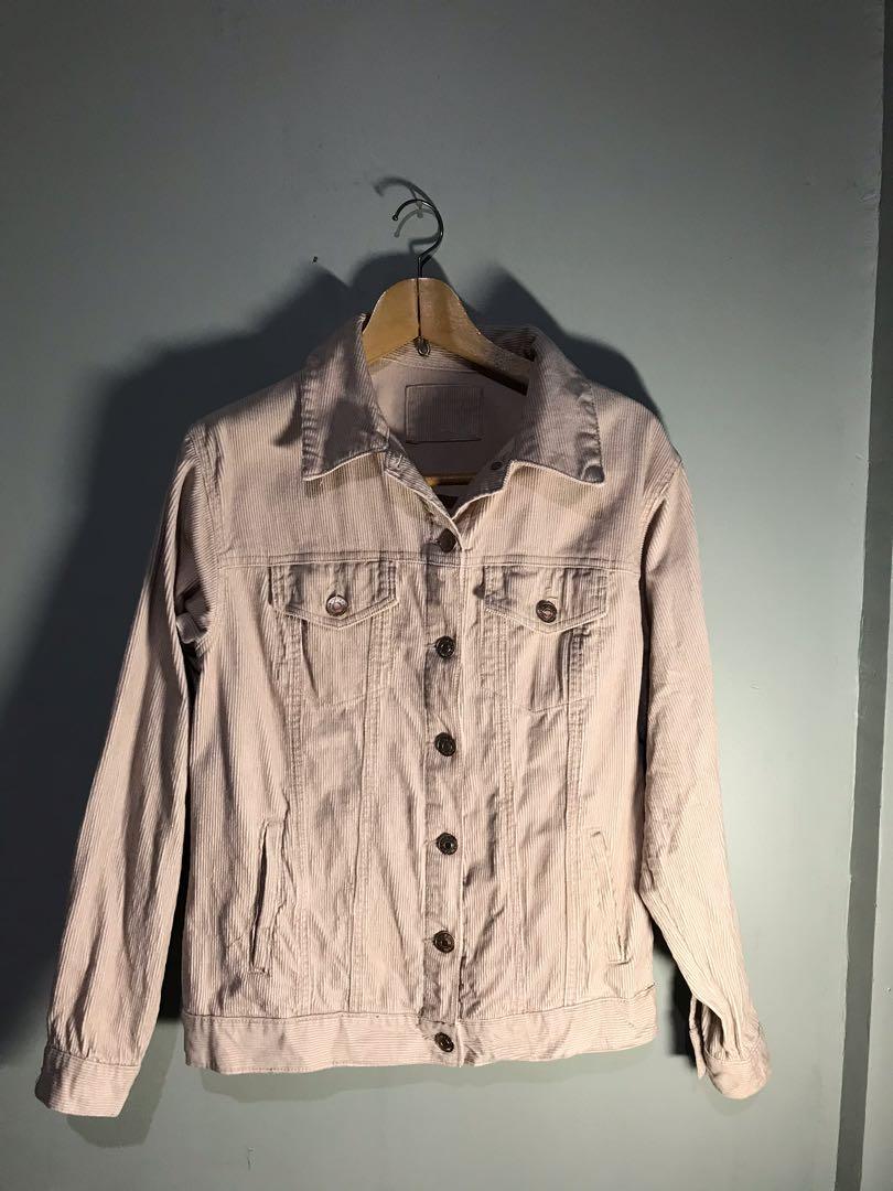 Forever 21 Light Pink Corduroy Jacket 