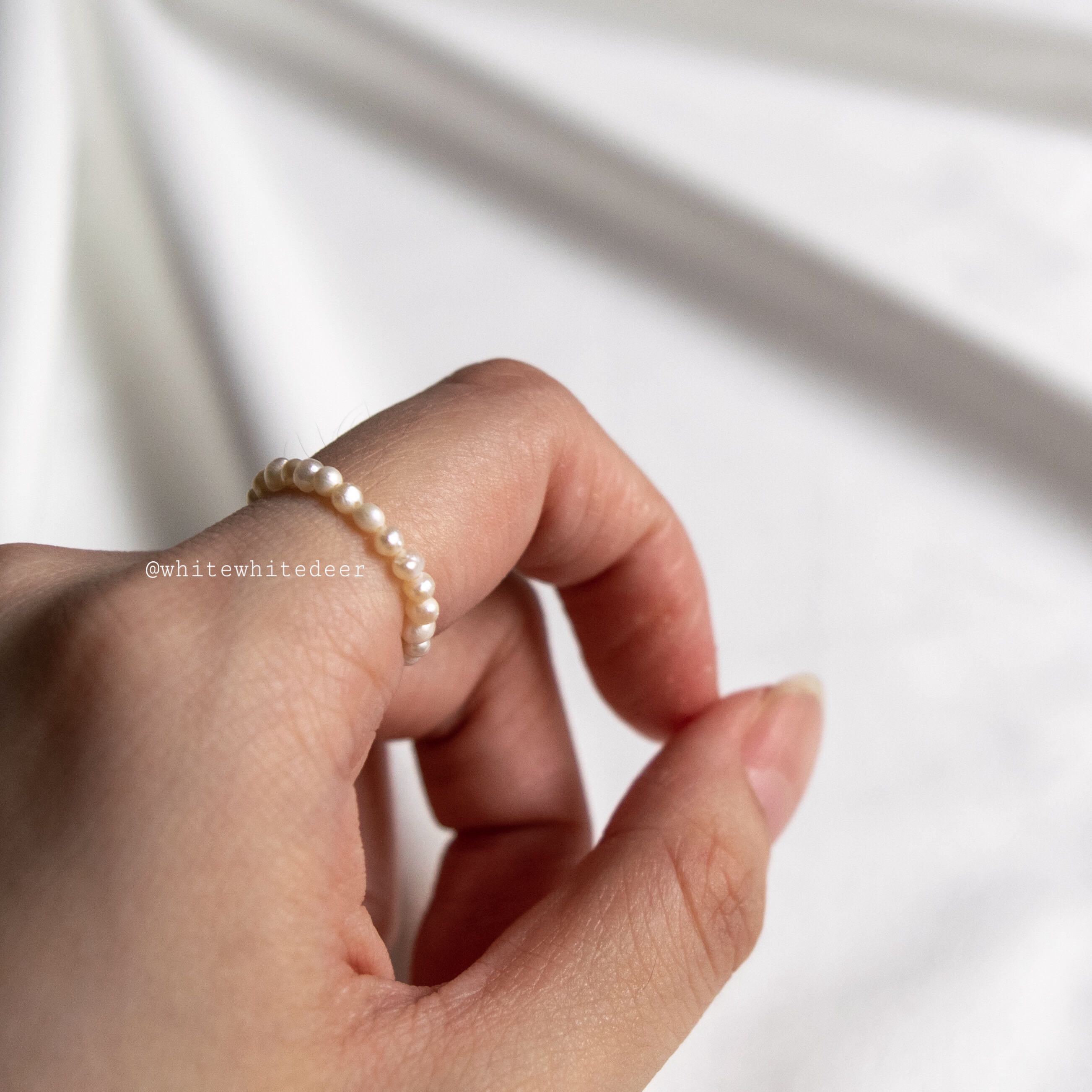 Freshwater Pearl Ring Women S Fashion Jewellery Rings On Carousell