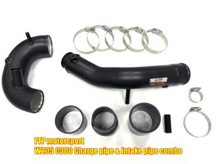 Boost Pipe for Benz CLA250 Black Aluminum FTP Intake Turbo Charge Pipe