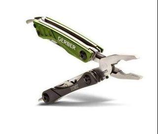 Gerber 31-001132 Dime Pocket Knife Pliers Keychain Stainless Steel Multi-Tool Green