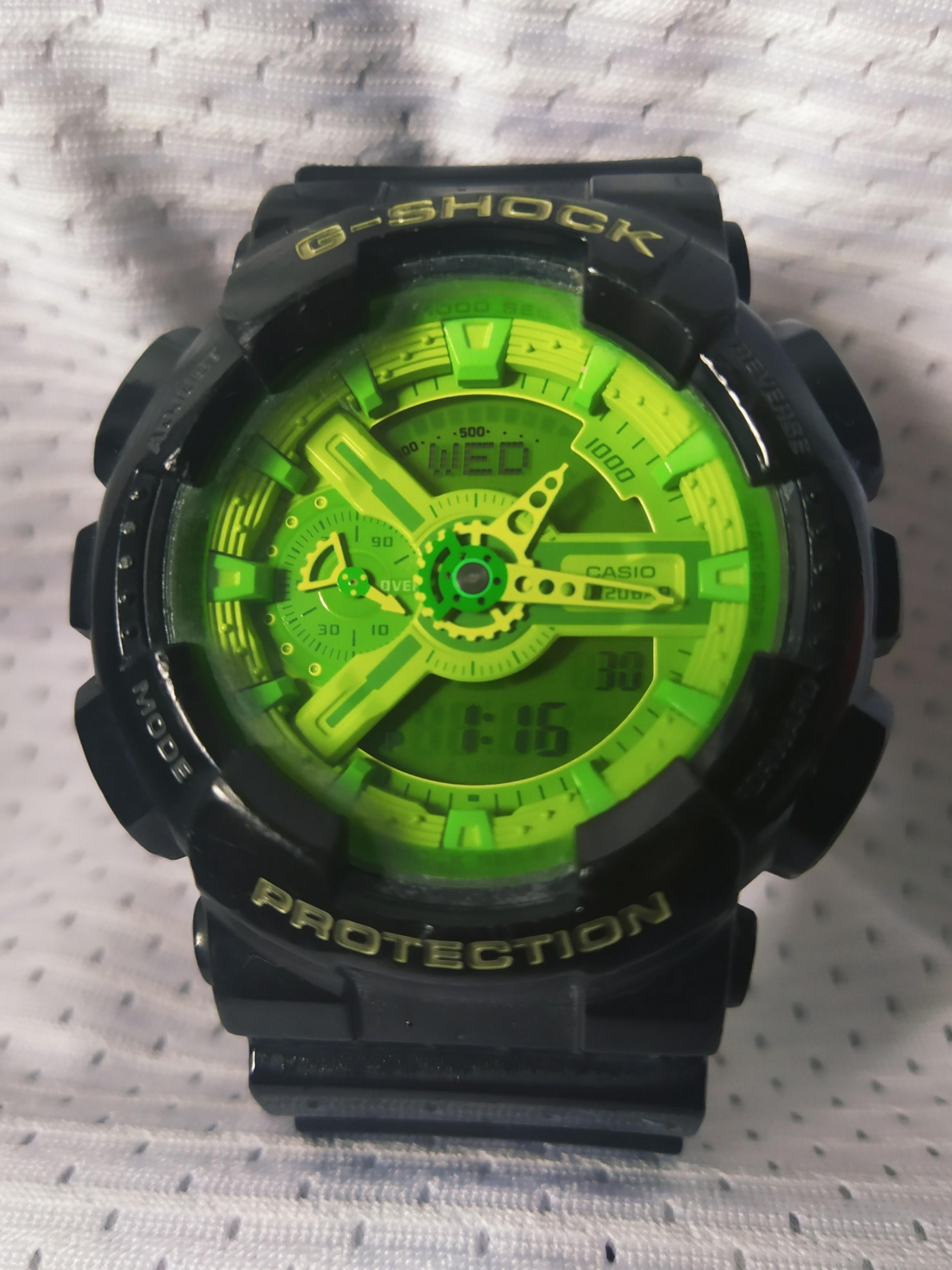 Lime green g shock discount