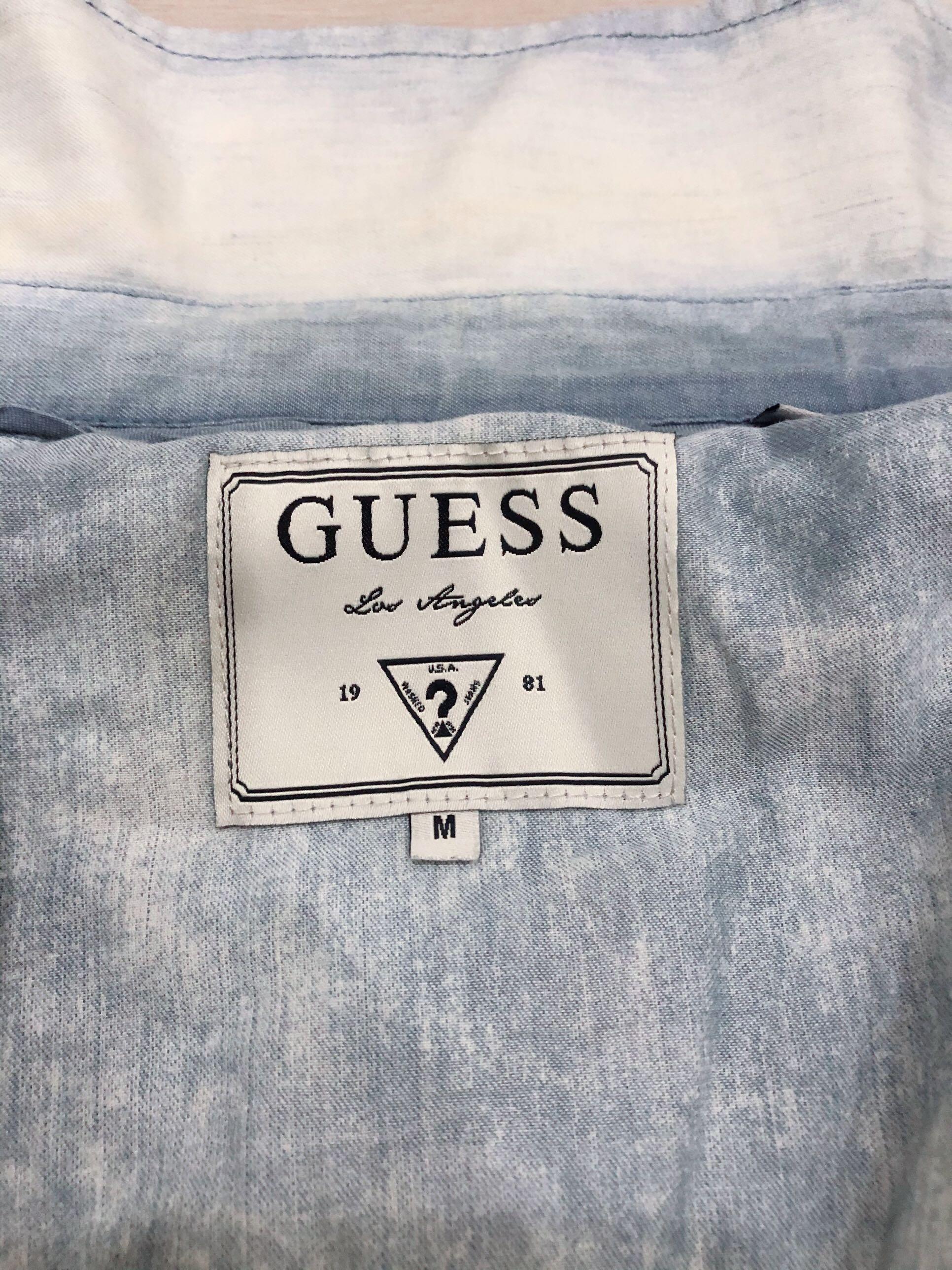 guess denim blouse