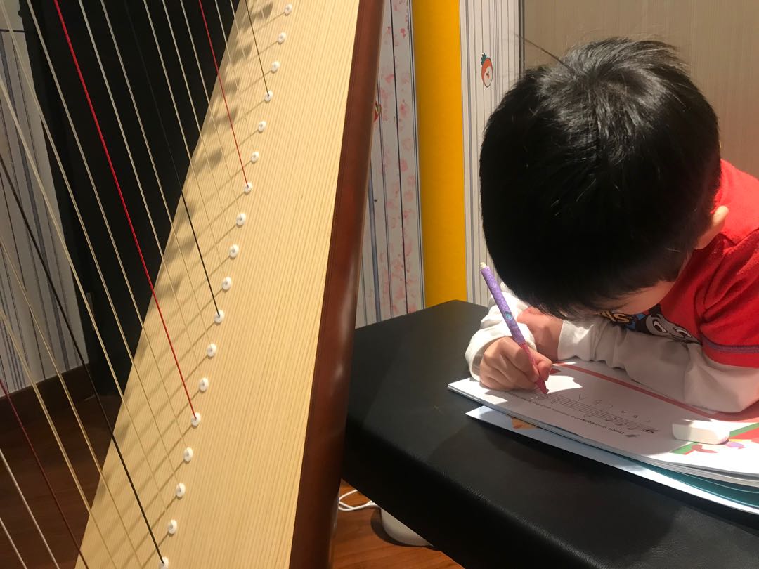Harp lesson for child and adult62859980762113111