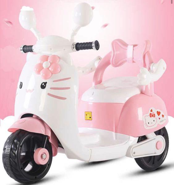 Hello Kitty Battery Operated Electric Car, Babies & Kids, Toys