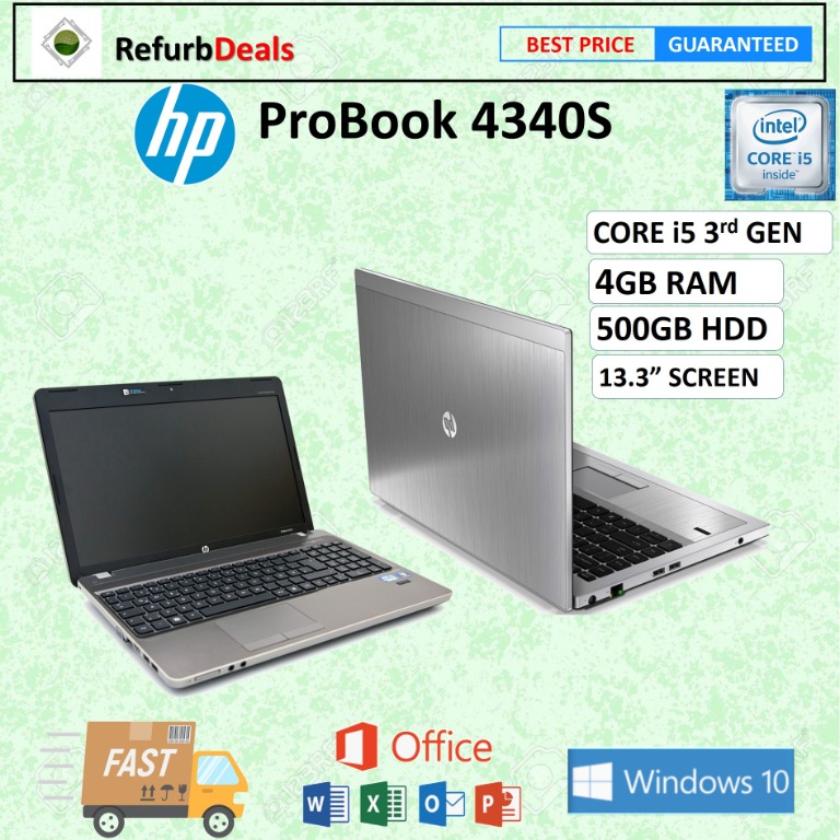 HP ProBook 4340S CORE i5 3210M / 4GB RAM / 500GB HDD