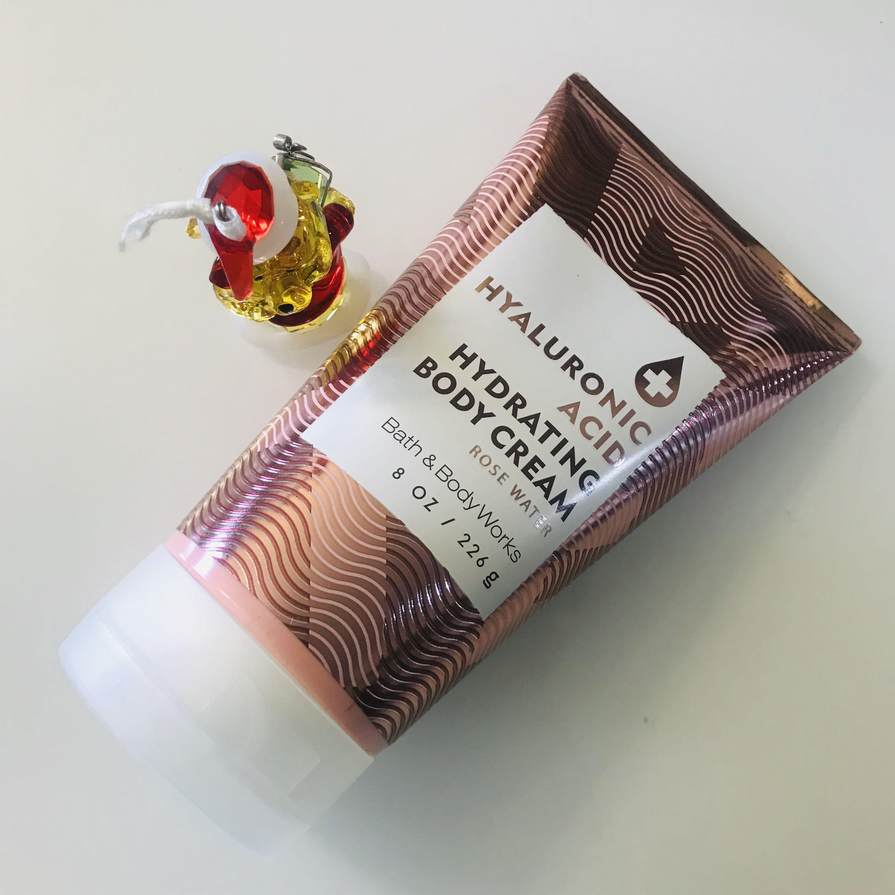 Hyaluronic Acid Hydrating Body Cream Rose Water Health Beauty