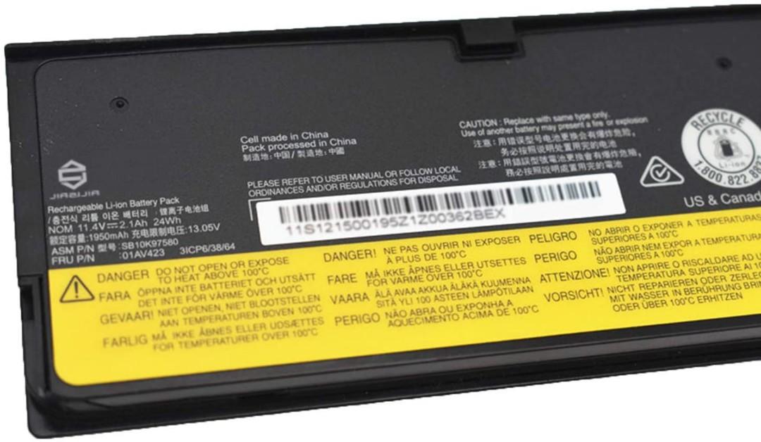 Laptop Battery Replacement for Lenovo ThinkPad A475 T470 T570 T480 T580