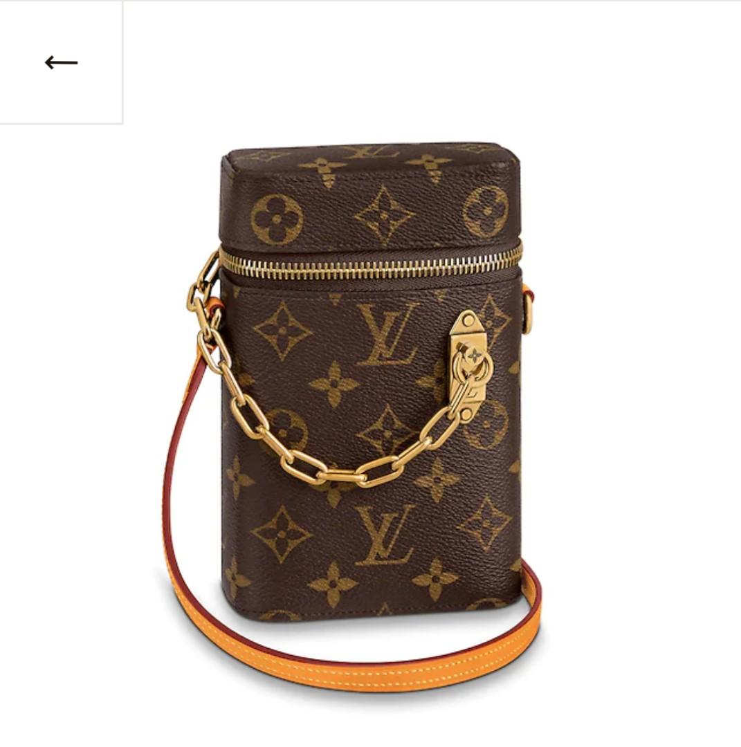 LV phone box monogram sling bag, Luxury, Bags & Wallets on Carousell