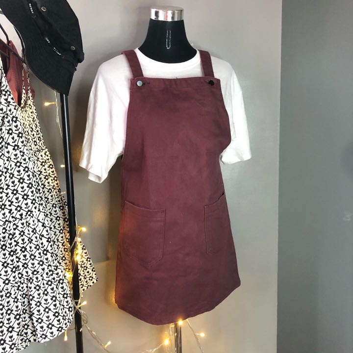 maroon jumper dress