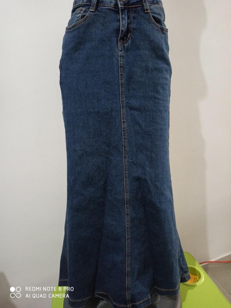 maxi blue jeans