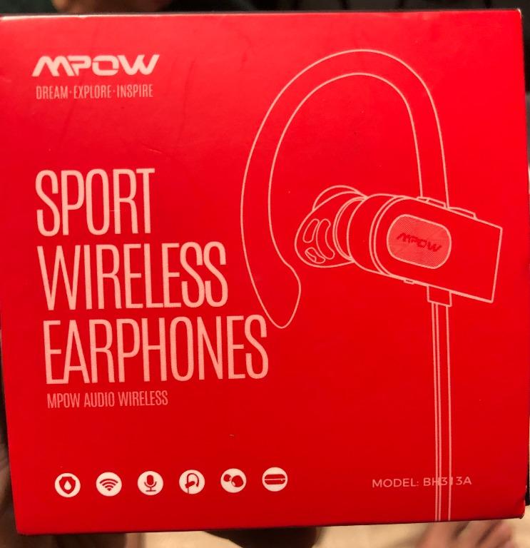 Mpow BH313A FLAME2 Bluetooth Headphones Sport 12Hrs Bluetooth 5.0 Wireless Sport Earphones IPX7 Waterproof Bluetooth Headset W CVC 6.0 Noise