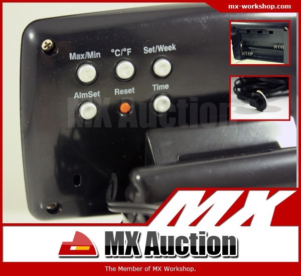 MX Auction [VF-006] 汽車 冷光 座檯 電子鐘 溫度計 時鐘 Ractis Jazz Civic Corolla 可用
