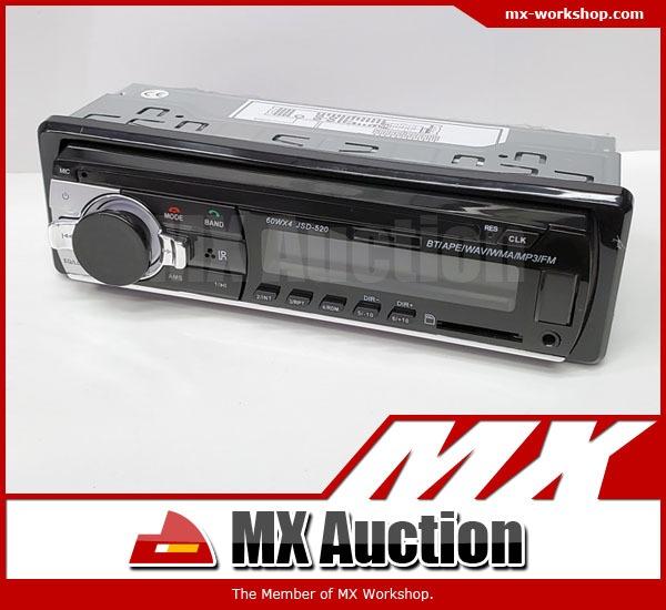 Mx Auction Vr 104 汽車單機頭藍牙音響車機jsd5 Sd Mp3 Usb Aux 汽車配件 電子配件 Carousell