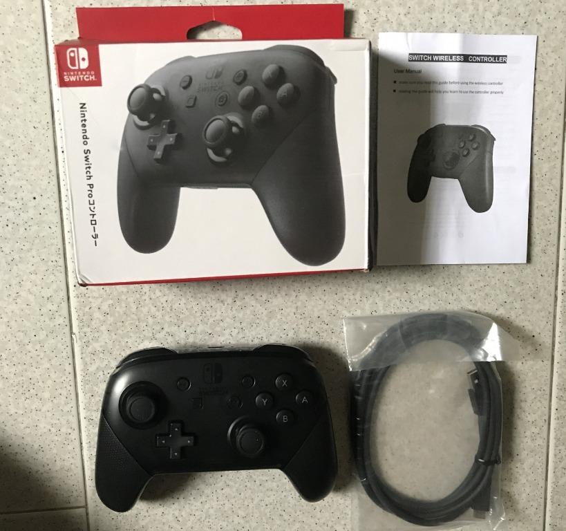 ORIGINAL NINTENDO SWITCH PRO CONTROLLER (BLACK), Video Gaming, Gaming  Accessories, Controllers on Carousell