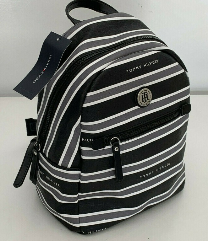Tommy hilfiger striped backpack clearance