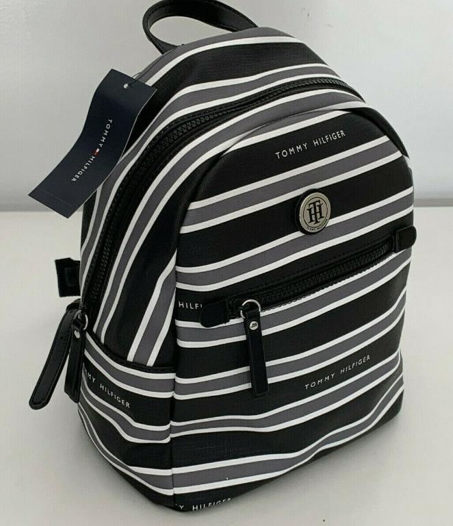 tommy hilfiger striped backpack