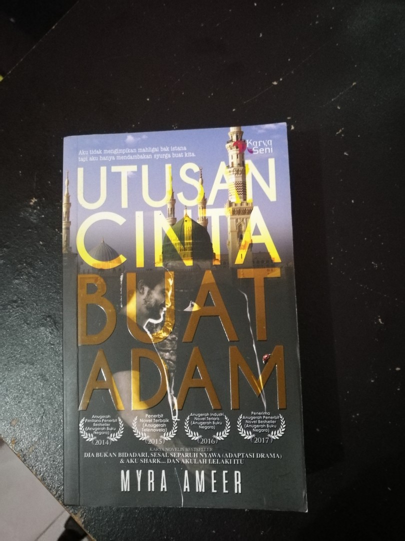 Novel Utusan Cinta Buat Adam By Myra Ameer Books Stationery Books On Carousell