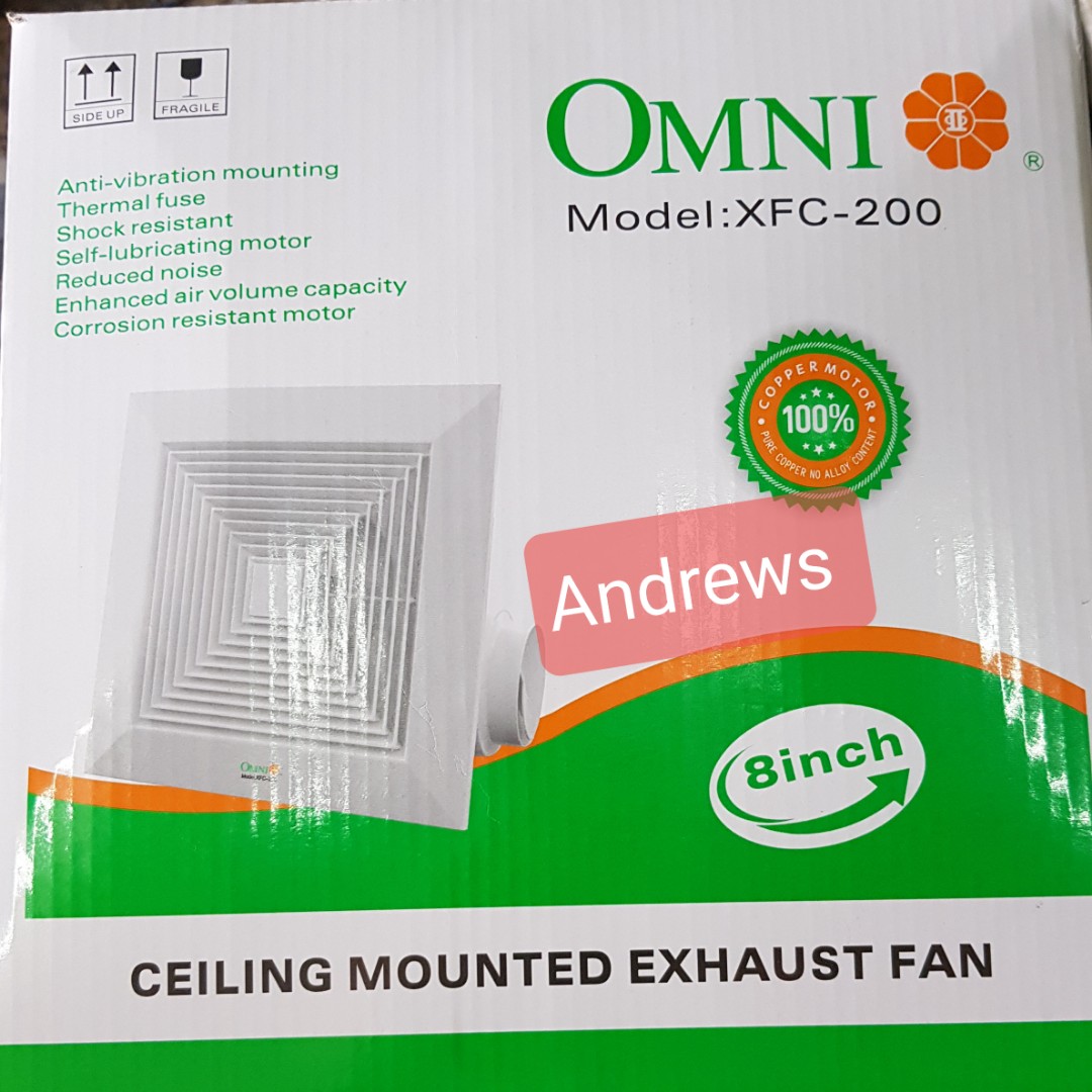 Omni Ceiling Exhaust Fan 8 Inc 1590582614 62808077 