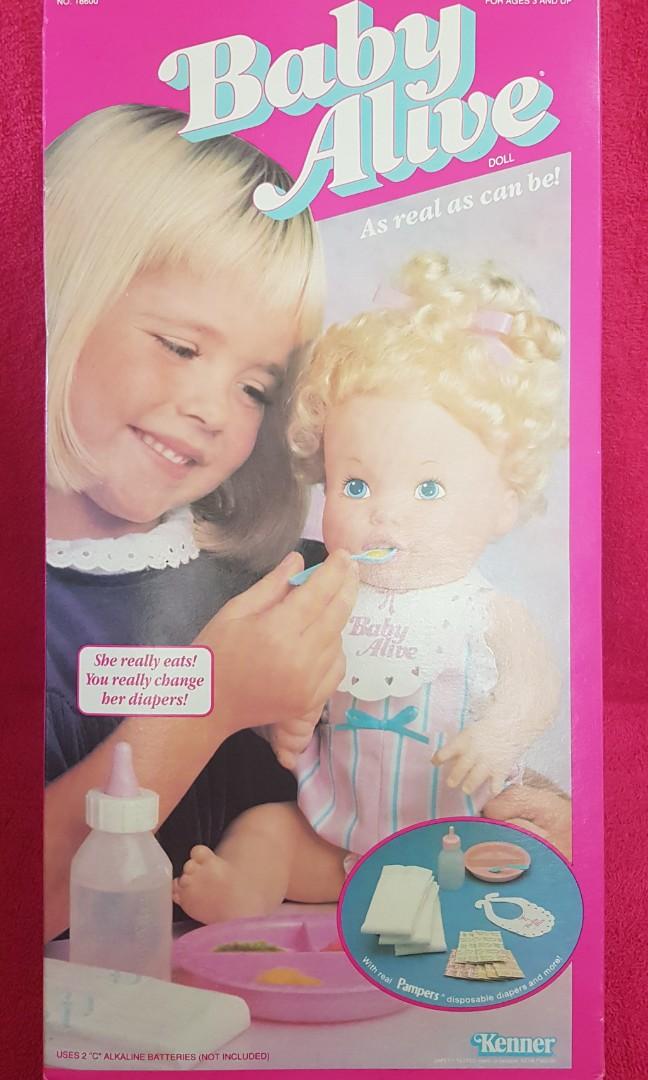 Vintage 1990 Kenner Baby Alive, Hobbies & Toys, Toys & Games on Carousell