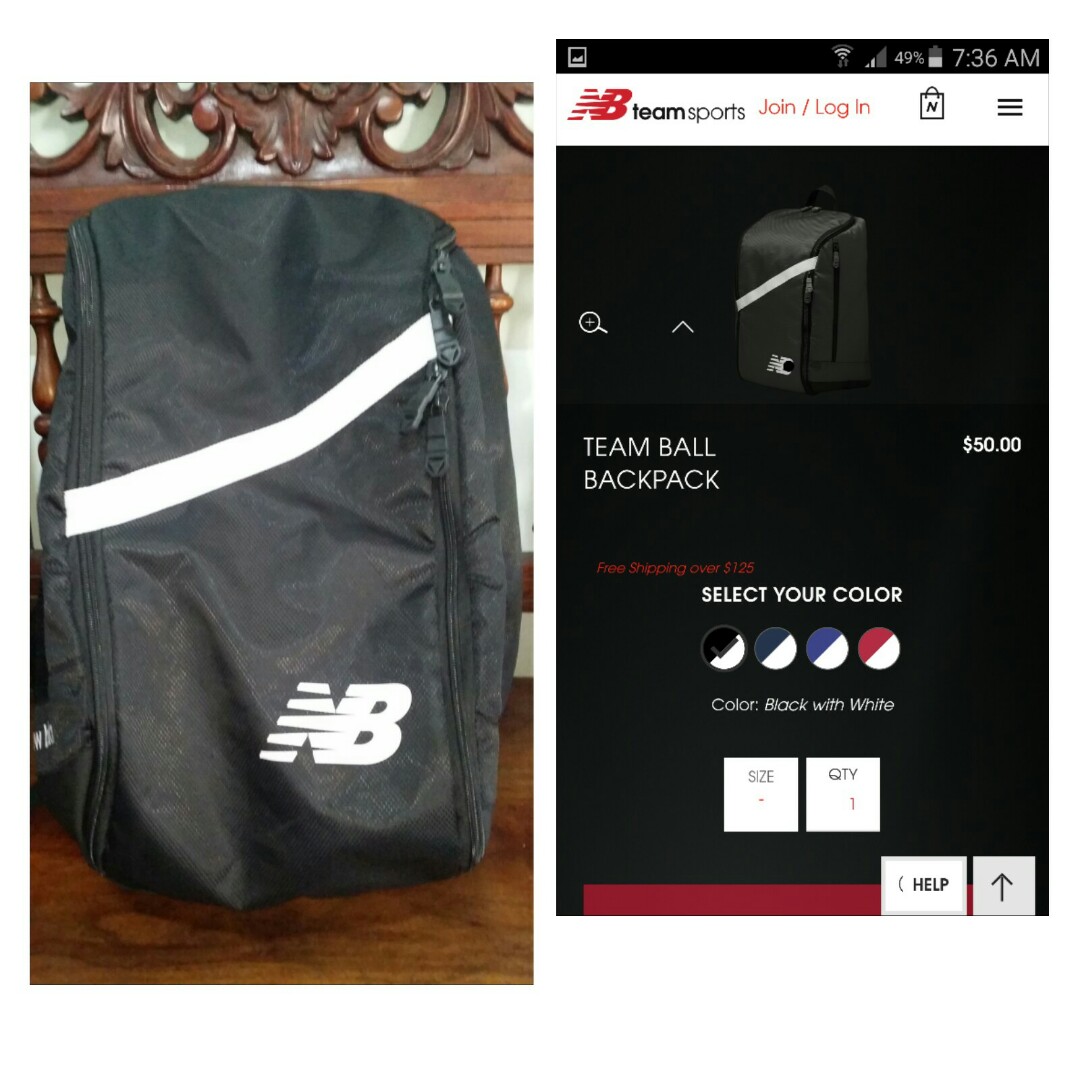 new balance team ball backpack