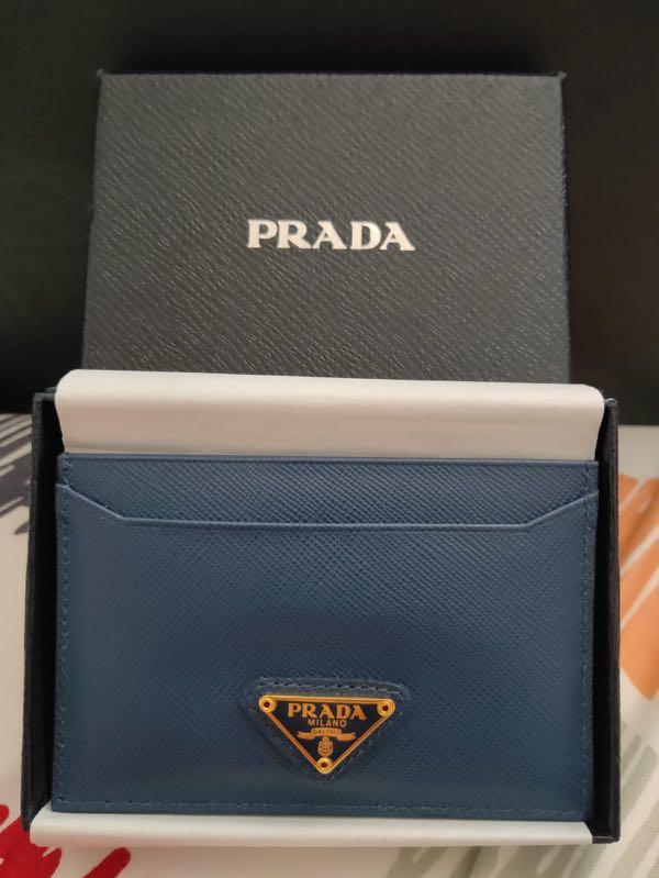 Prada Card Holder, Luxury, Bags & Wallets on Carousell