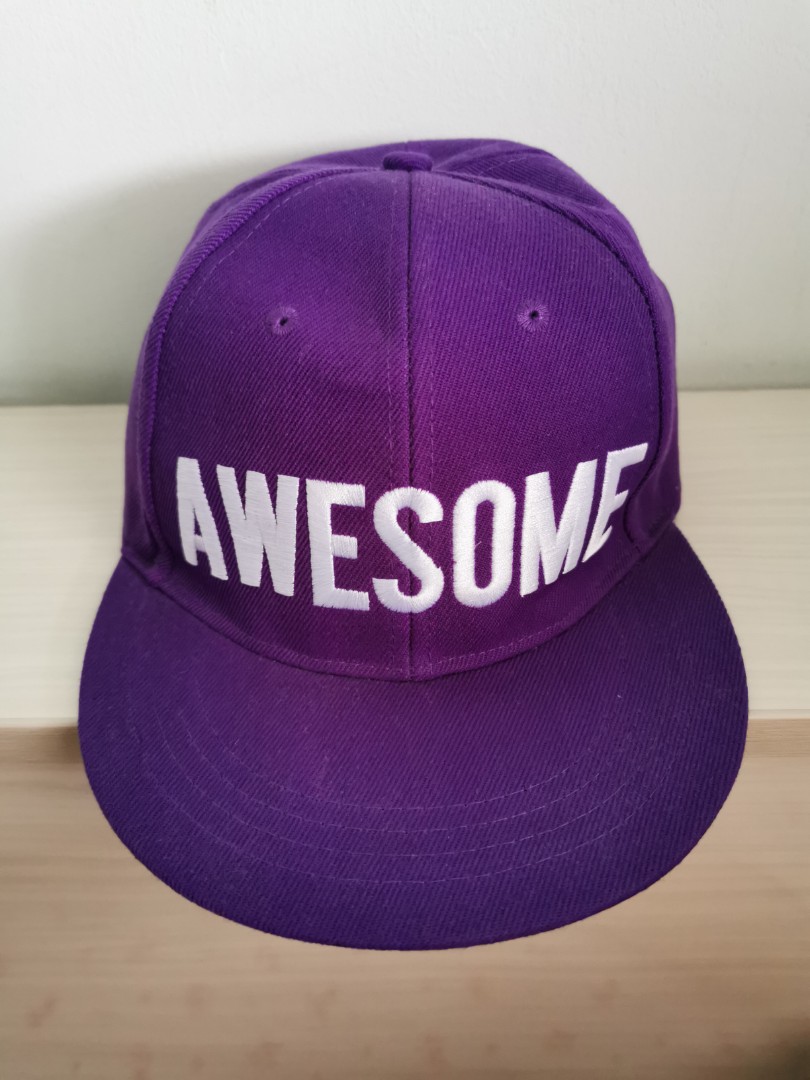 Purple Parade Awesome Baseball Cap Men S Fashion Accessories Caps Hats On Carousell