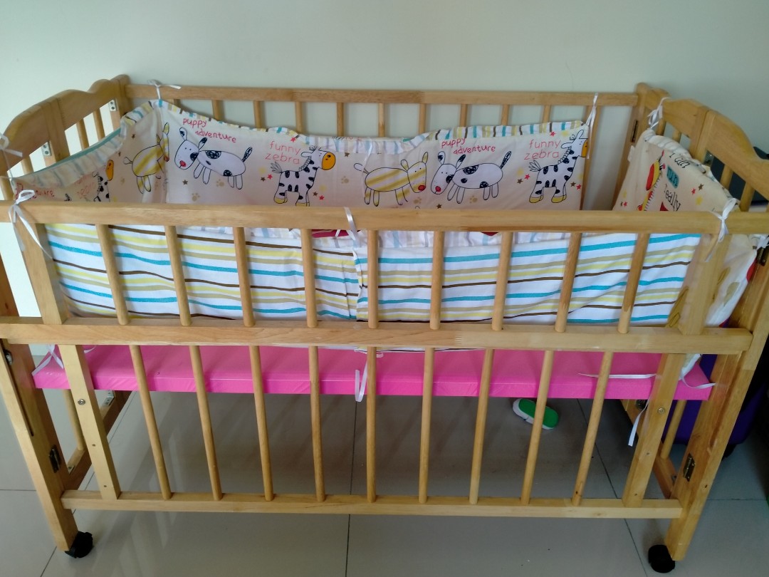 RENT BABY COT INCLUDING SIDE PADS, Babies & Kids, Baby Nursery & Kids